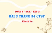 Bài 3 trang 54 Toán 8 Chân trời sáng tạo Tập 2